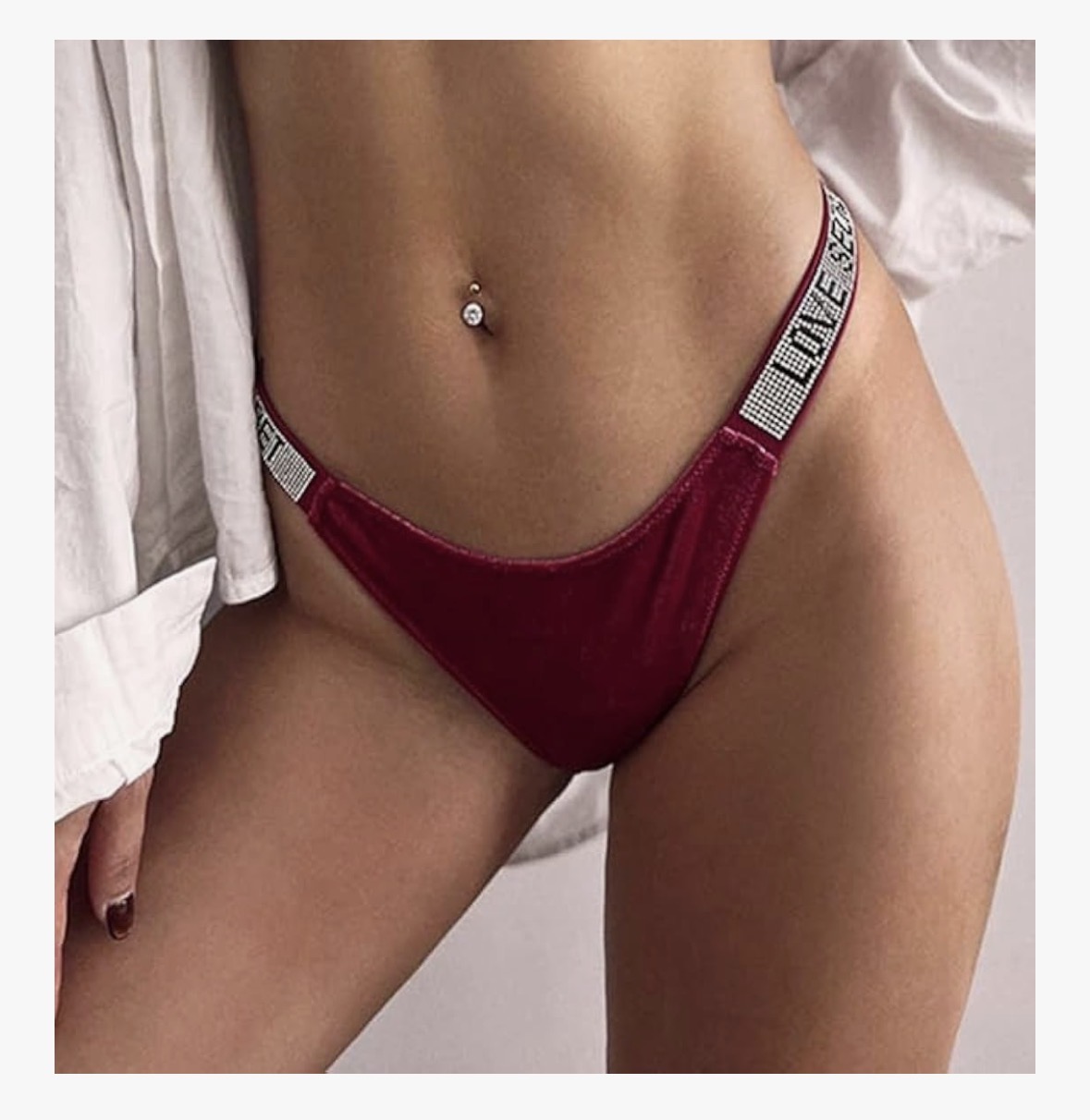 Victoria's Secret Women Hot Red The Lacie Lace Thong Panty (S)